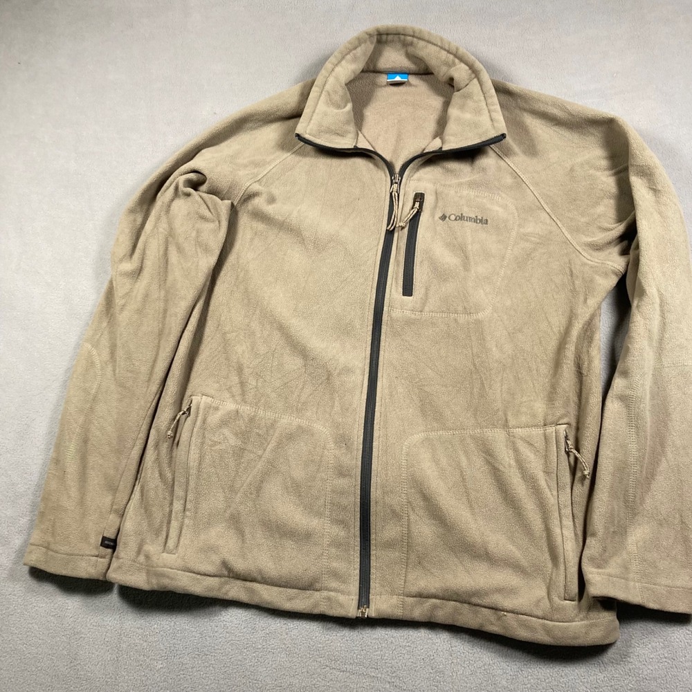 Columbia Jacket Mens Size Large Tan Interchange Solid